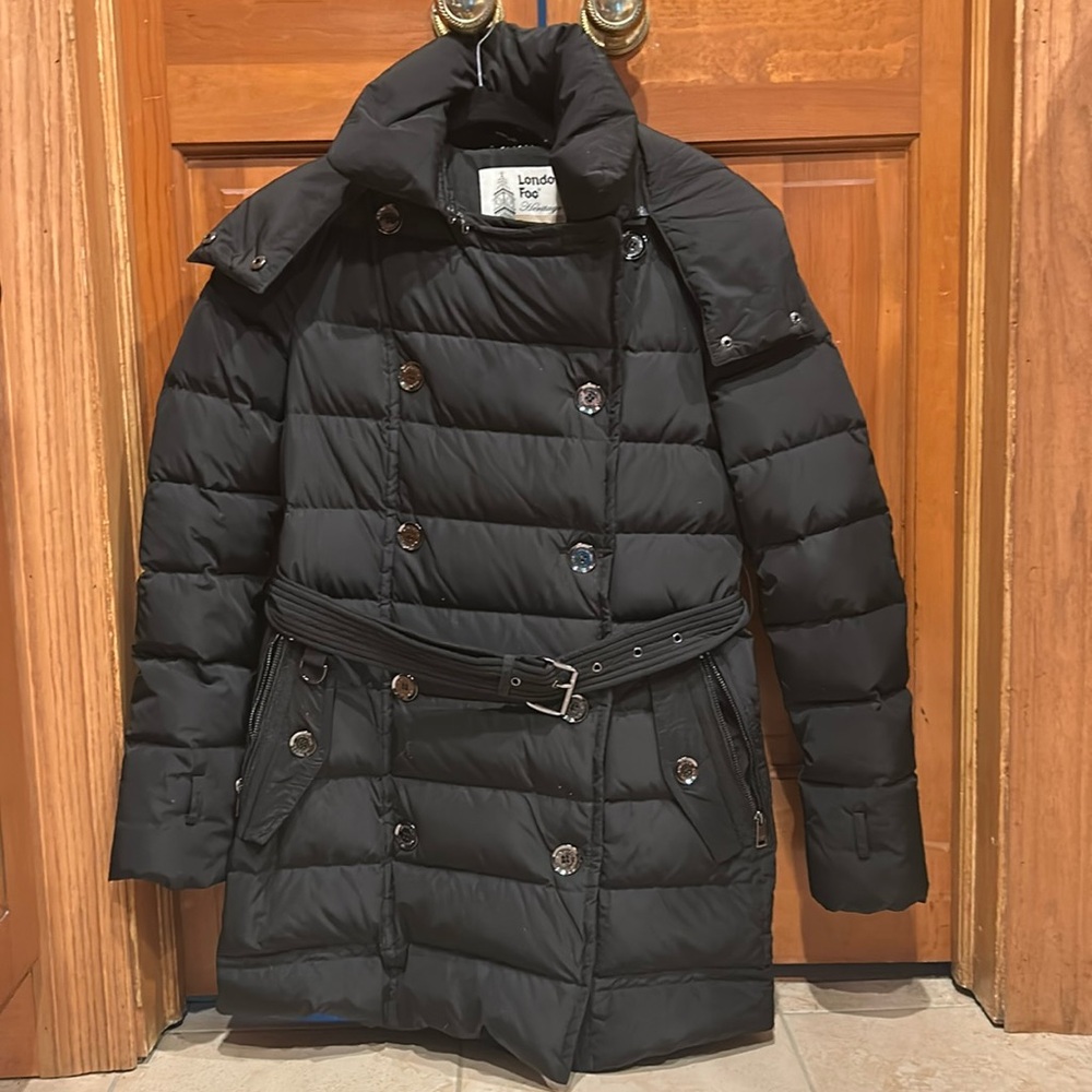 London Fog Women’s Puffer Black Winter Coat. Size: XS